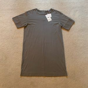 BRAND NEW!! ZARA Charcoal Gray Shirt Dress!